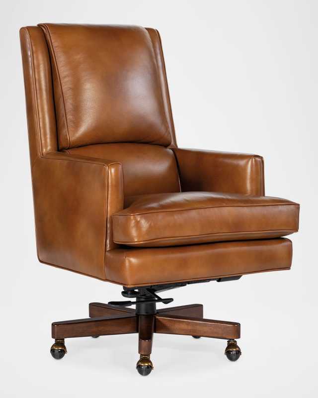 Wright Leather Executive Swivel/Tilt Desk Chair